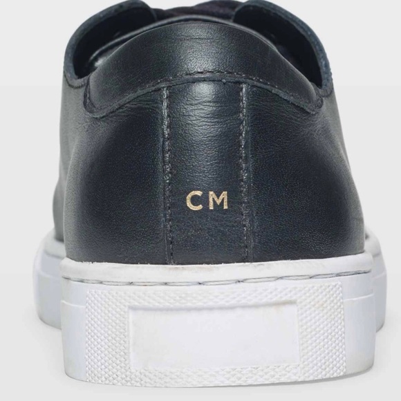 Club Monaco Leather Sneaker / Black - Picture 4 of 4